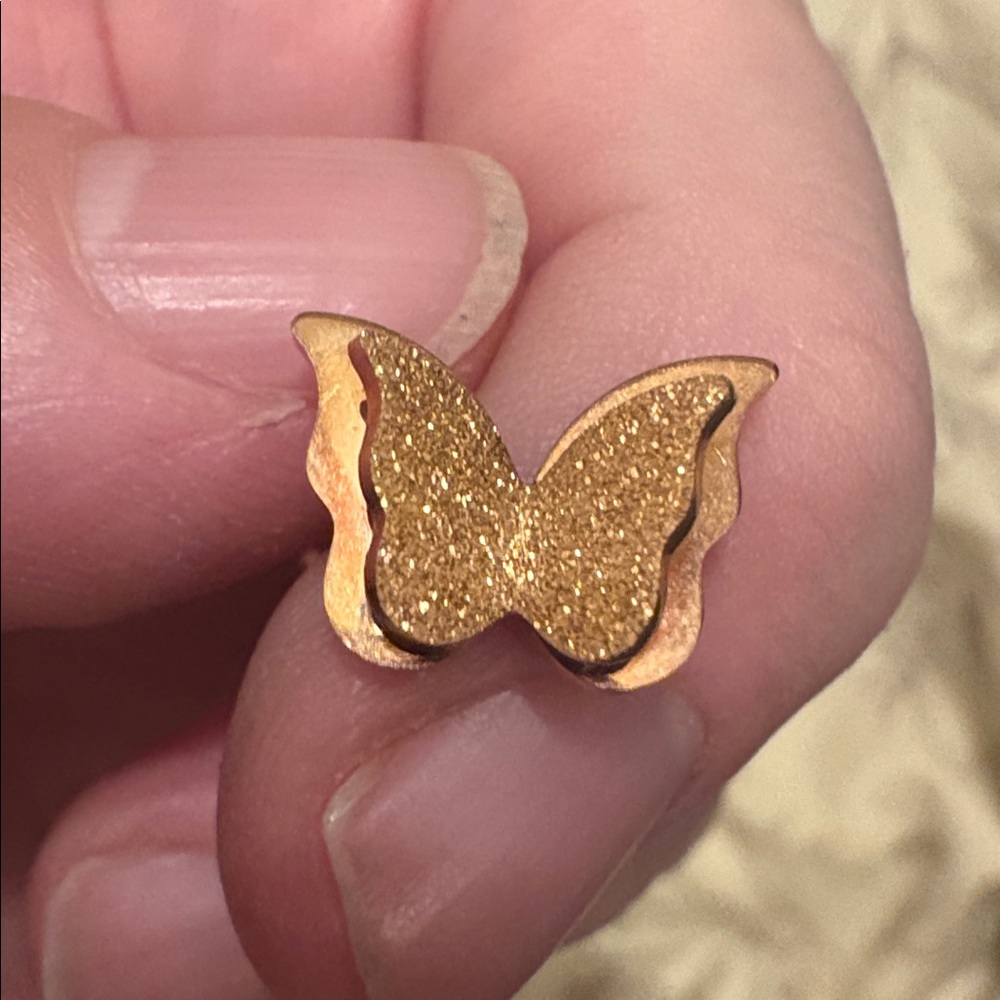 Butterfly Pendant Necklace 18k Rose Gold Plated